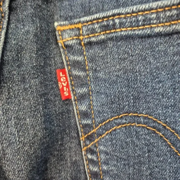 Levi's Wedgie Straight Button Fly Jeans Size 29 x 28 - Picture 10 of 15